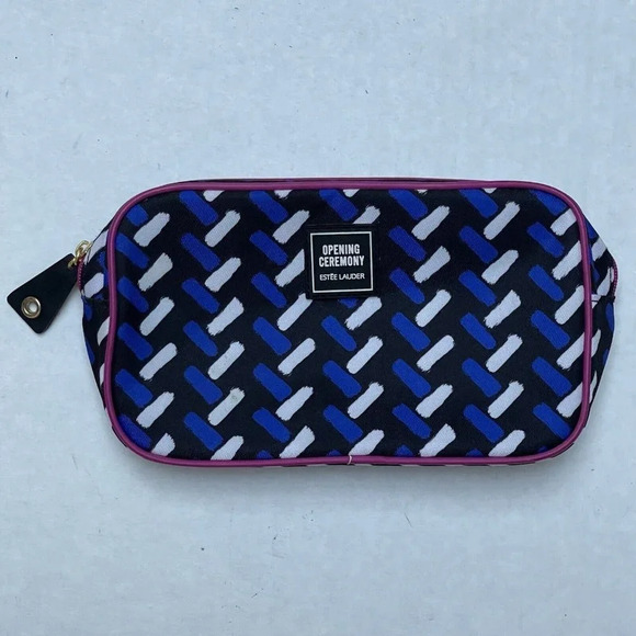 Opening Ceremony Handbags - Opening Ceremony Estee Lauder Zipper Cosmetic Travel Makeup Pouch Purse Bag Geo